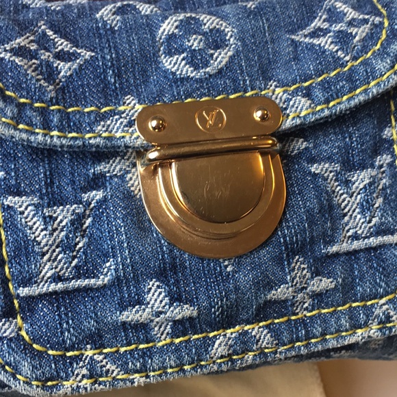 Authentic Louis Vuitton denim speedy - Picture 2 of 8